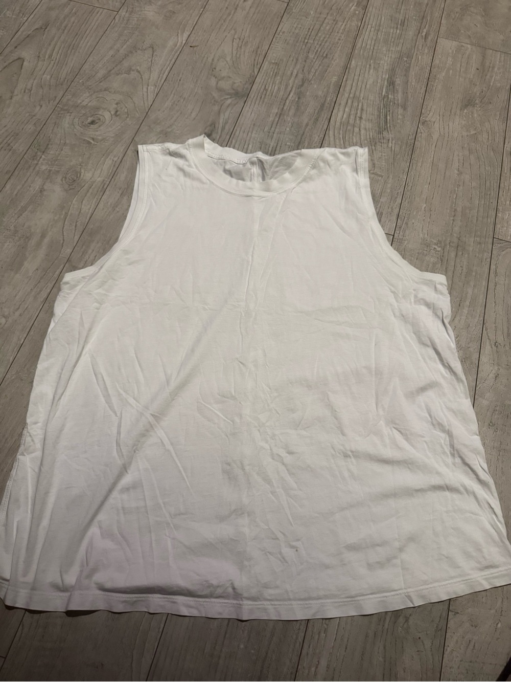 lululemon athletica White Sleeveless Crew Tank